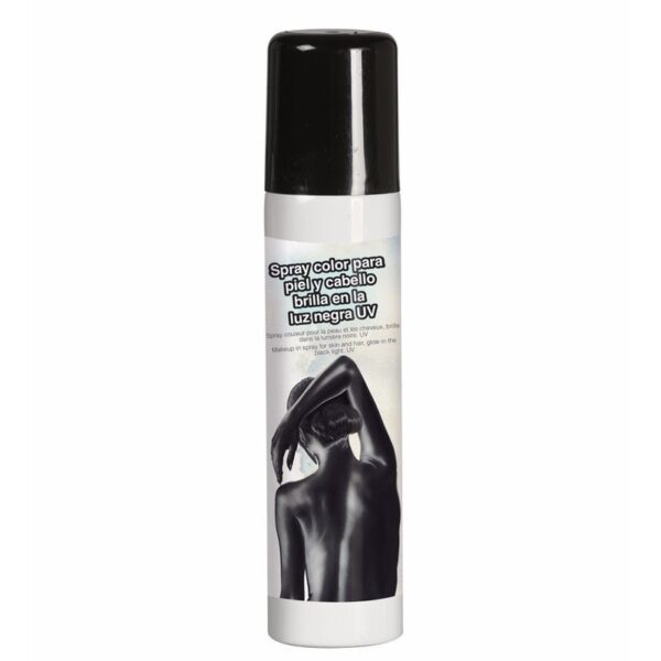 Fiestas Guirca Bodypaint spray - Zwart - lichaam- en haarspray