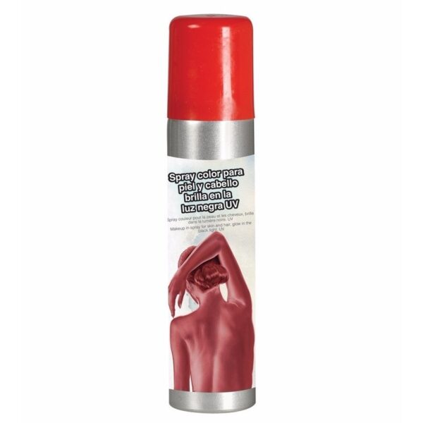 Bodypaint spray - Rood - lichaam- en haarspray - Verf/schmink