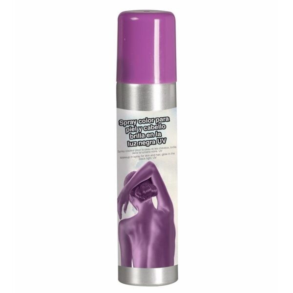 Bodypaint spray - Paars - lichaam- en haarspray - Verf/schmink