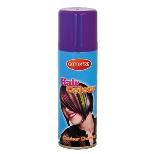 Carnaval verkleed haarverf/spray - paars - 125 ml - alle leeftijden