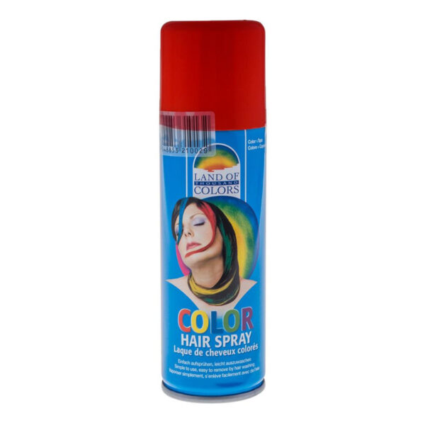 Carnaval verkleed haar verf - rood - busje 111 ml - Haarspray
