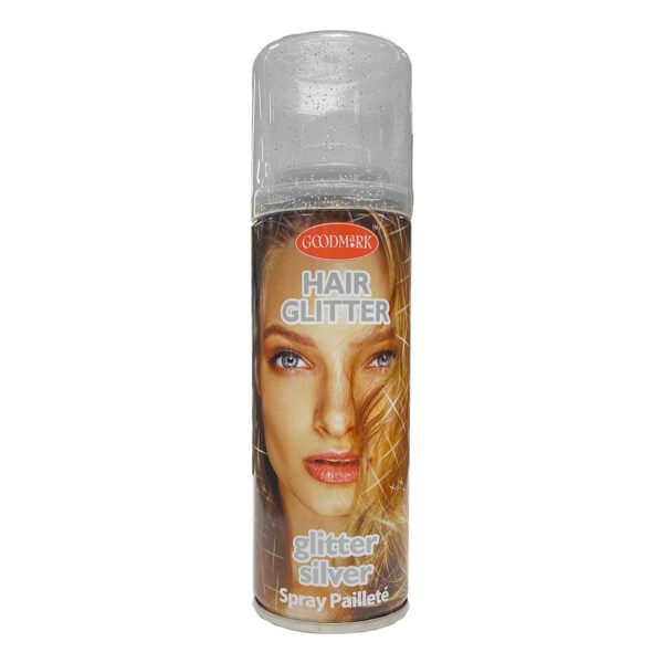 Haarspray of haarverf - kleur zilver - verkleed accessoires - 125 ml - volwassenen en kinderen