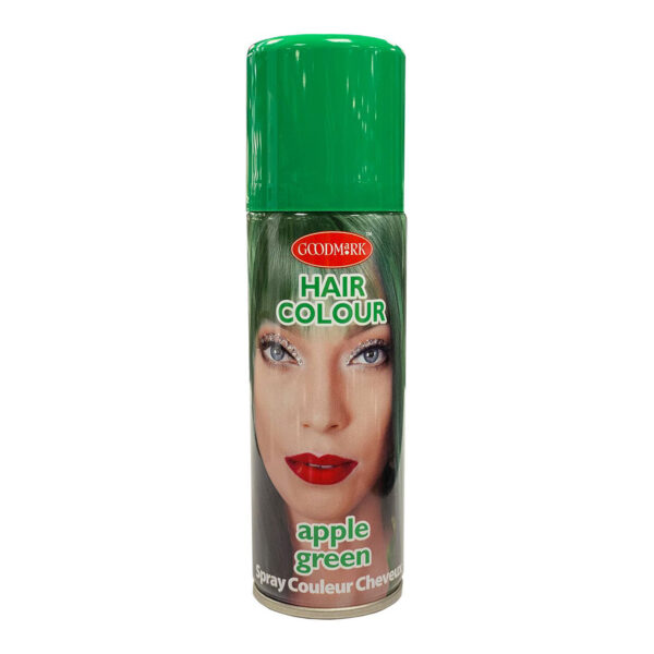 Haarspray of haarverf - kleur groen - verkleed accessoires - 125 ml
