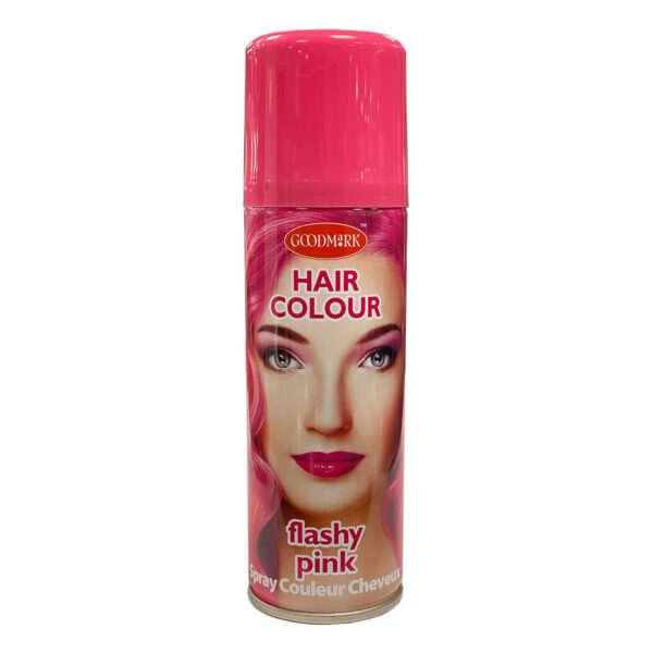 Haarspray of haarverf - kleur roze - verkleed accessoires - 125 ml