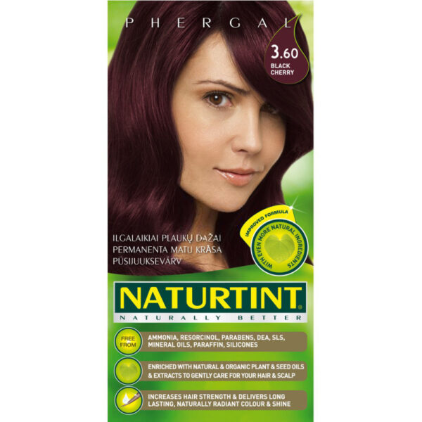 3.60 zwarte kers haarkleuring, 165 ml