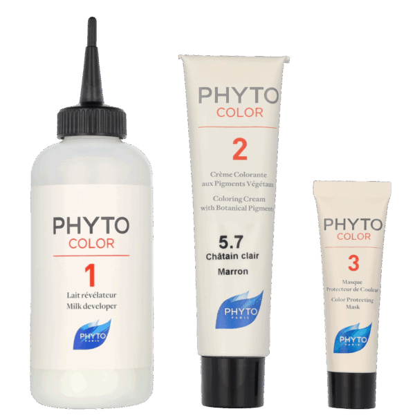 Phyto Phytocolor Permanent Color 5.7 Châtain Clair Marron Haarverf 112 ml