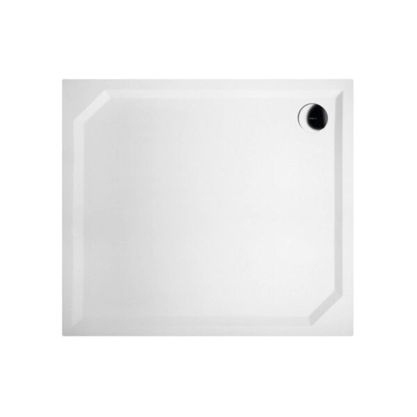 Douchebak Marmer Sapho Sara 80x90x4 cm Rechthoek Wit Sapho