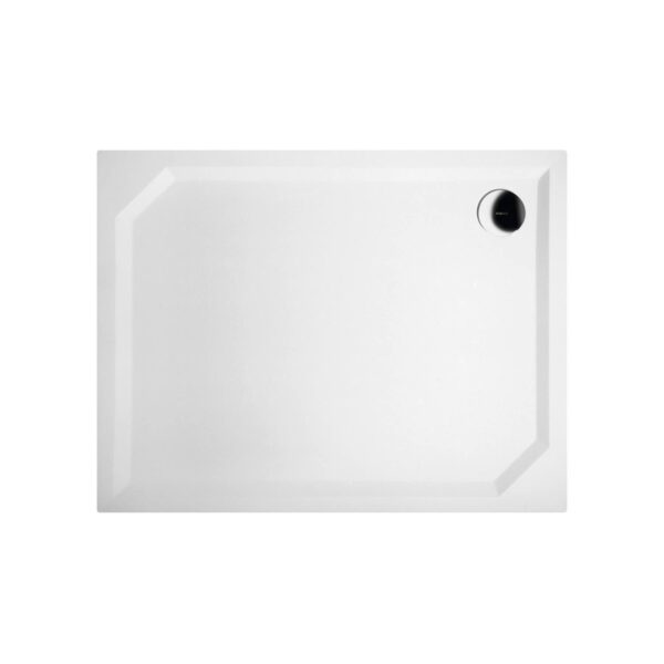 Douchebak Marmer Sapho Sara 90x70x4 cm Rechthoek Wit Sapho