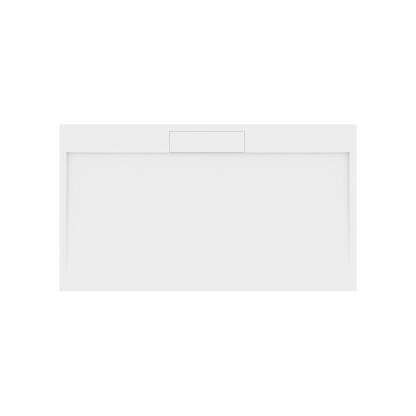 Douchebak Marmer Sapho Irena 140x80x3.5 cm Rechthoek Wit Sapho