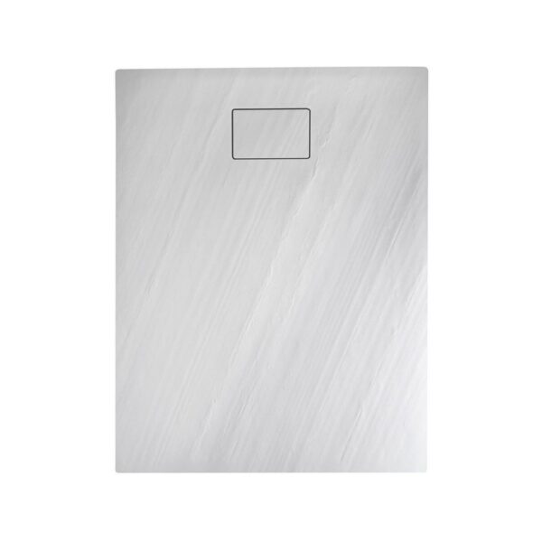 Douchebak Marmer Sapho Acora 120x90x3.5 cm Rechthoek Steen Wit Sapho