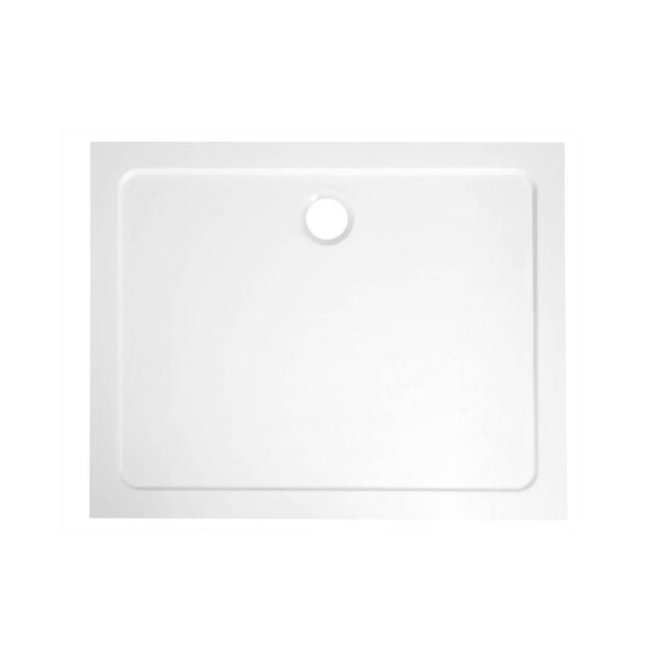 Douchebak Marmer Sapho Aqualine 100x90x3 cm Rechthoek Wit Sapho