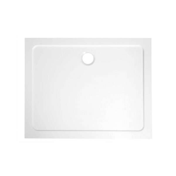 Douchebak Marmer Sapho Aqualine 100x70x3 cm Rechthoek Wit Sapho