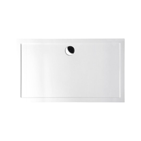 Douchebak Marmer Sapho Karia 120x100x4 cm Rechthoek Wit Sapho