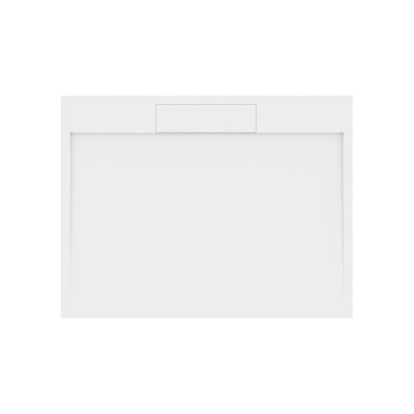 Douchebak Gegoten Marmer Sapho Irena 130x100x3.5 cm Rechthoek Wit