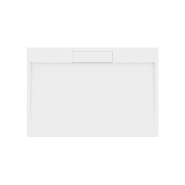 Douchebak Gegoten Marmer Sapho Irena 130x90x3.5 cm Rechthoek Wit