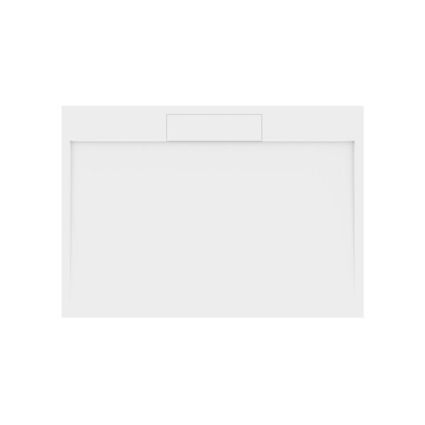 Douchebak Gegoten Marmer Sapho Irena 140x100x3.5 cm Rechthoek Wit
