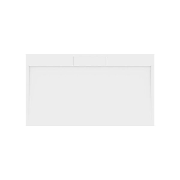 Douchebak Gegoten Marmer Sapho Irena 140x80x3.5 cm Rechthoek Wit