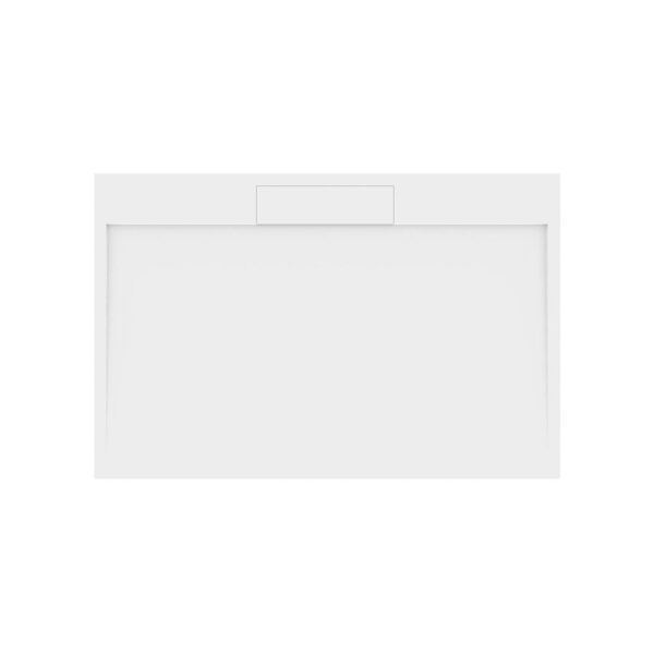 Douchebak Gegoten Marmer Sapho Irena 150x100x3.5 cm Rechthoek Wit