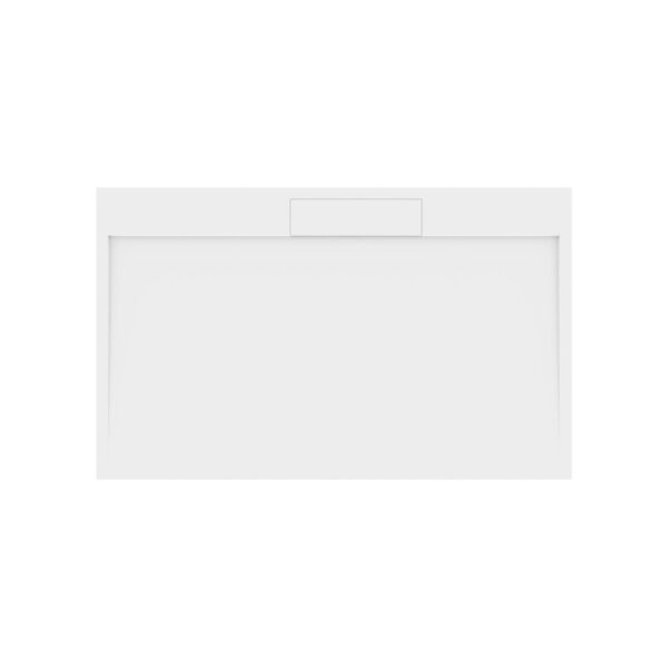 Douchebak Gegoten Marmer Sapho Irena 160x100x3.5 cm Rechthoek Wit