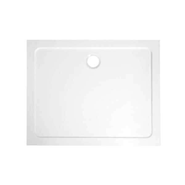 Douchebak Gegoten Marmer Sapho Aqualine 120x90x3 cm Rechthoek Wit