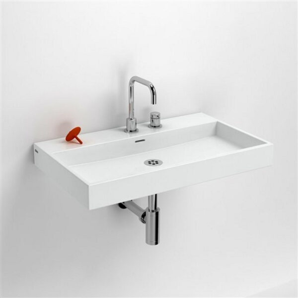Wastafel Clou Wash Me Zwart of Wit Glans of Mat ( 50, 70, 90 en 110 cm)